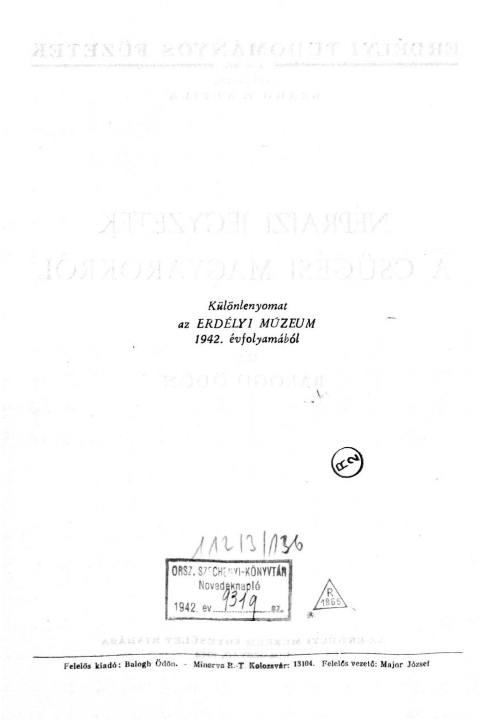 évfolyamából mn\(\yo ORSZ.S?^CHr':vi-i(ÖNmílí Nov9dBKnaplá 1942.