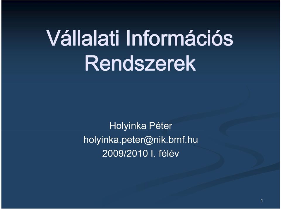 Péter holyinka.