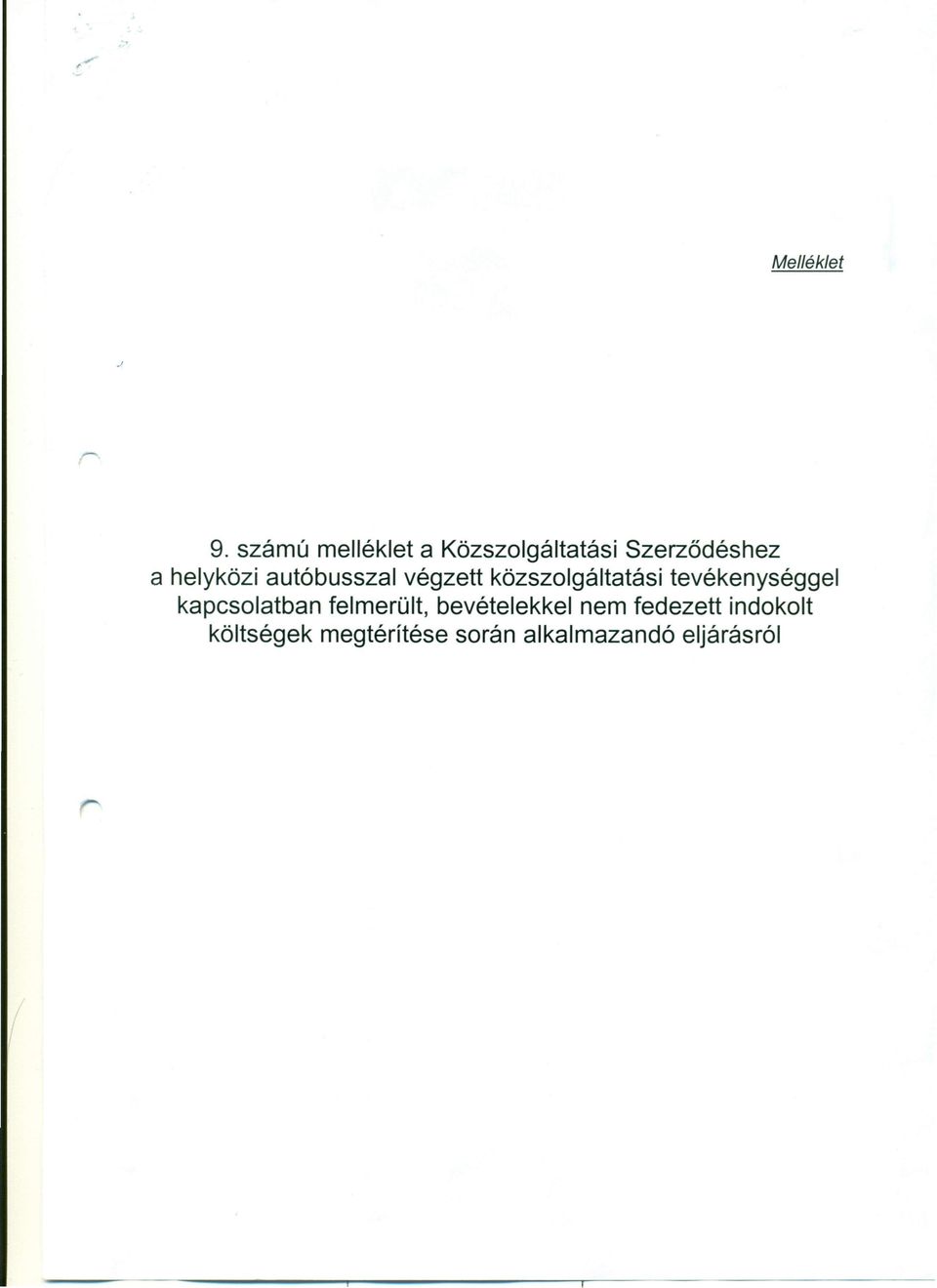 autóbusszal végzett közszolgáltatási tevékenységgel