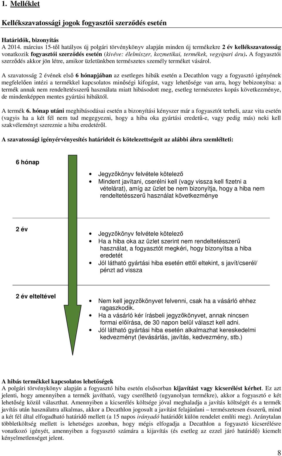 A fogyasztói szerződés akkor jön létre, amikor üzletünkben természetes személy terméket vásárol.