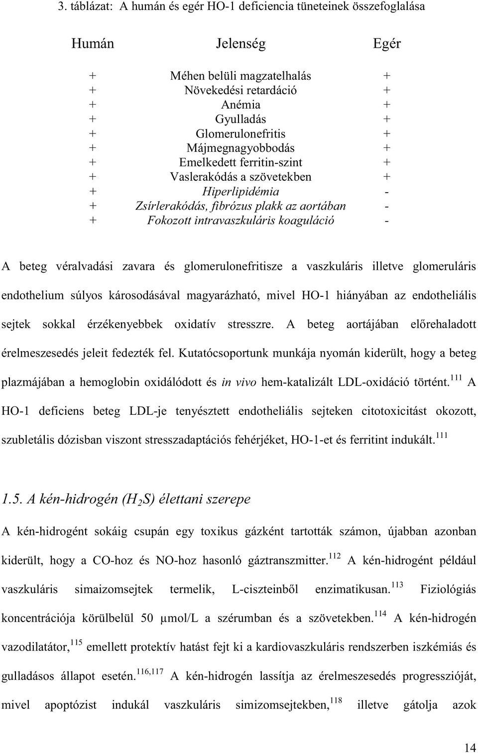 véralvadási zavara és glomerulonefritisze a vaszkuláris illetve glomeruláris endothelium súlyos károsodásával magyarázható, mivel HO-1 hiányában az endotheliális sejtek sokkal érzékenyebbek oxidatív