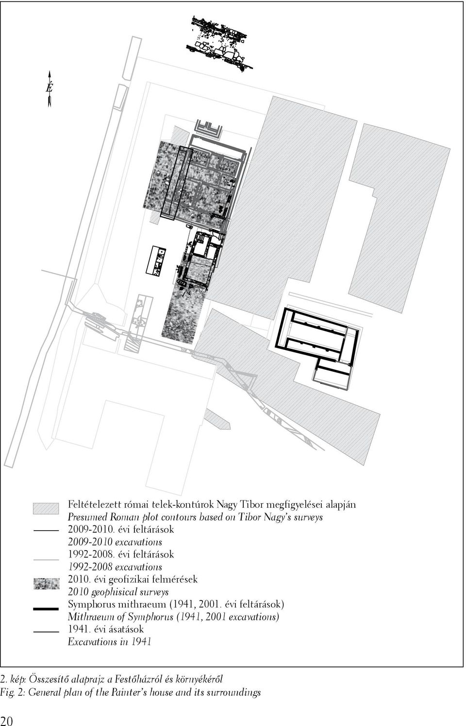 évi geofizikai felmérések 2010 geophisical surveys Symphorus mithraeum (1941, 2001.