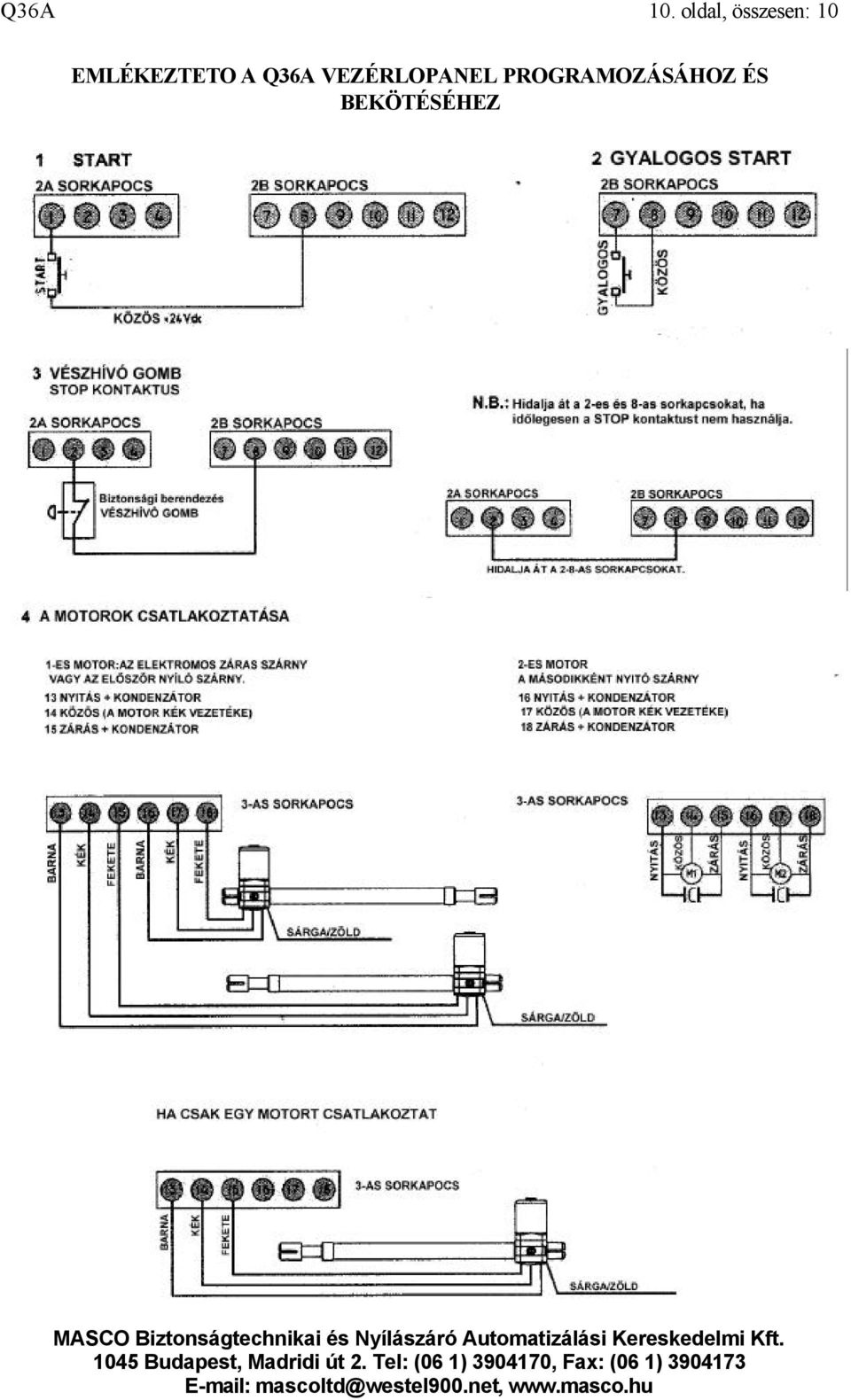 EMLÉKEZTETO A Q36A