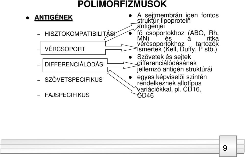 MN) és a ritka vércsoportokhoz tartozók ismertek (Kell, Duffy, P stb.