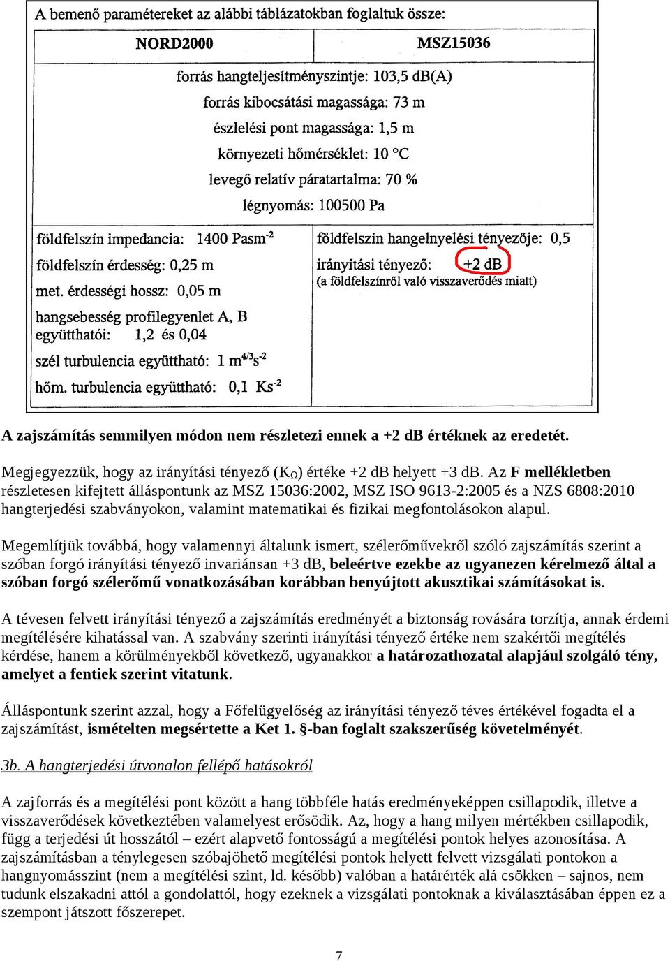 Megemlítjük továbbá, hogy valamennyi általunk ismert, szélerőművekről szóló zajszámítás szerint a szóban forgó irányítási tényező invariánsan +3 db, beleértve ezekbe az ugyanezen kérelmező által a