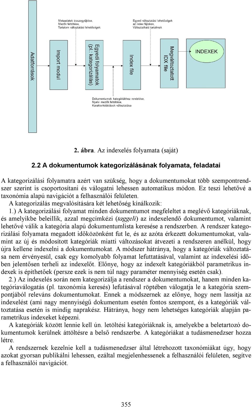 automatikus módon. Ez teszi lehetővé a taxonómia alapú navigációt a felhasználói felületen. A kategorizálás megvalósítására két lehetőség kínálkozik: 1.