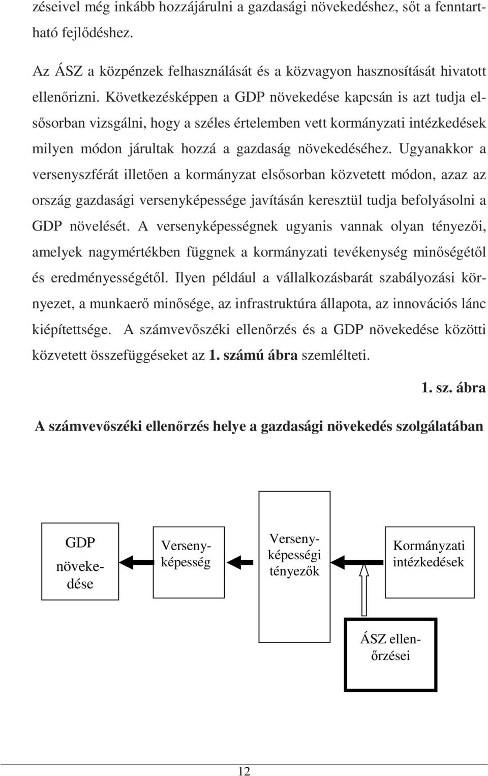 Ugyanakkor a versenyszférát illetően a kormányzat elsősorban közvetett módon, azaz az ország gazdasági versenyképessége javításán keresztül tudja befolyásolni a GDP növelését.