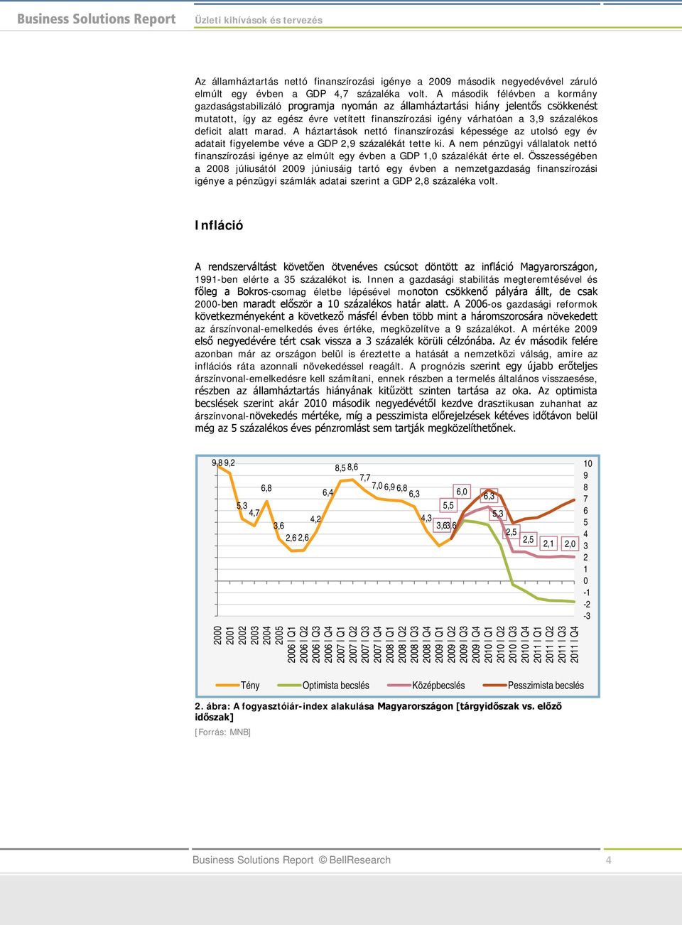 deficit alatt marad. A háztartások nettó finanszírozási képessége az utolsó egy év adatait figyelembe véve a GDP 2,9 százalékát tette ki.