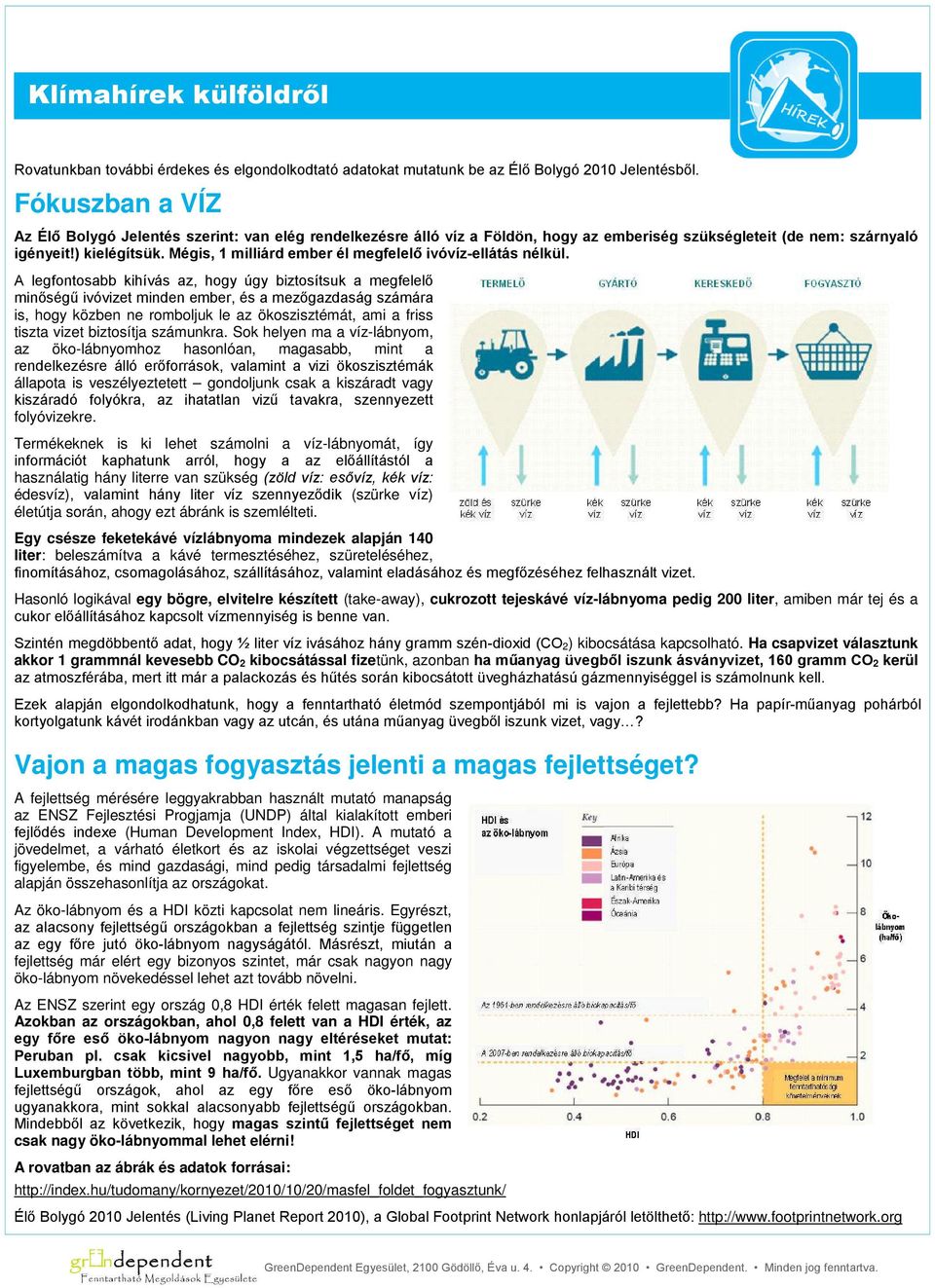 Mégis, 1 milliárd ember él megfelelő ivóvíz-ellátás nélkül.