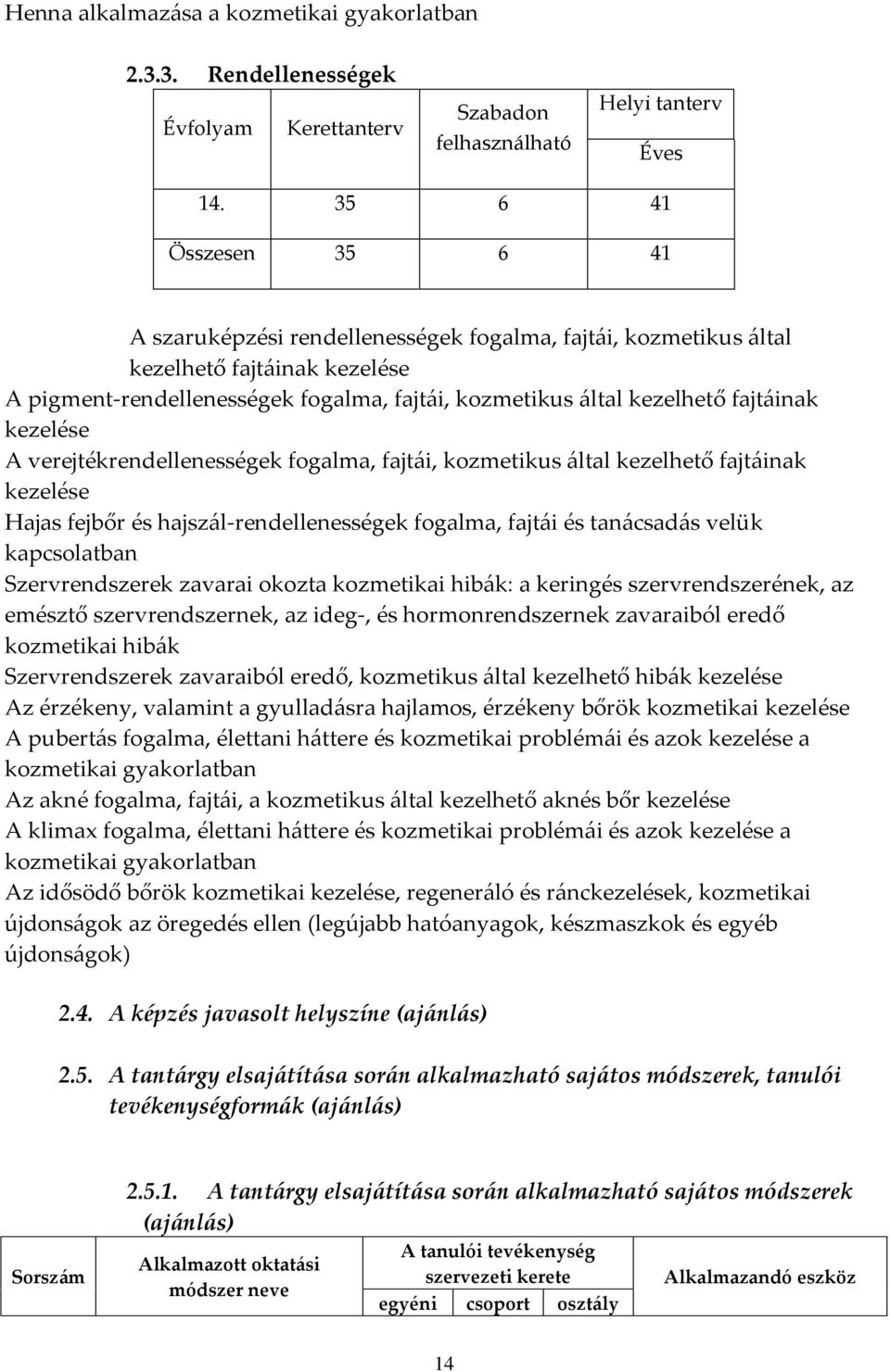 fajt{inak kezelése A verejtékrendellenességek fogalma, fajt{i, kozmetikus {ltal kezelhető fajt{inak kezelése Hajas fejbőr és hajsz{l-rendellenességek fogalma, fajt{i és tan{csad{s velük kapcsolatban