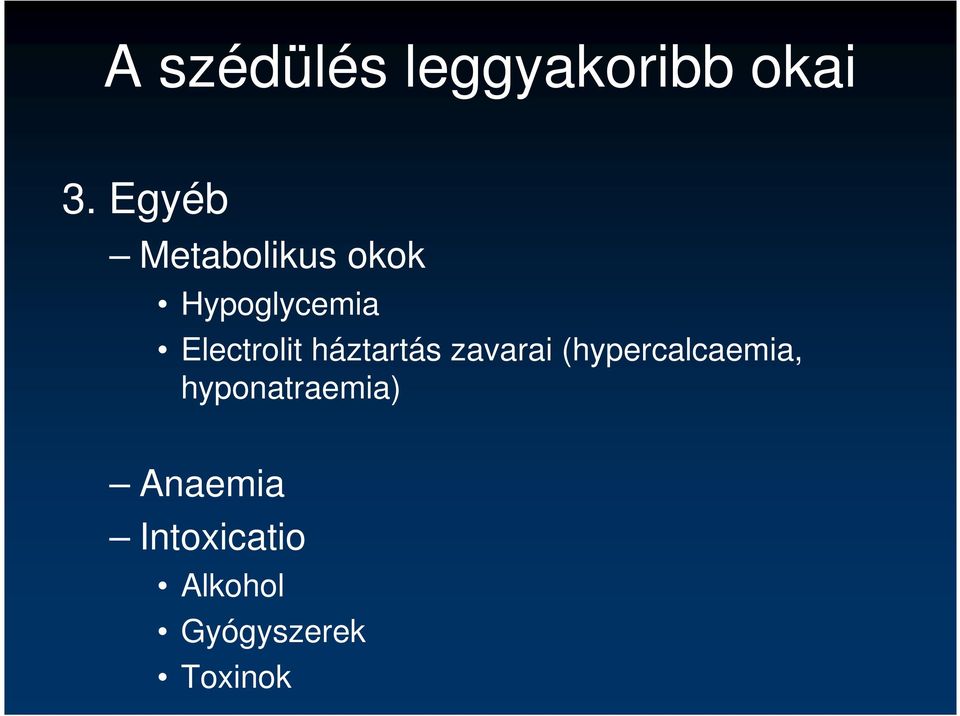 Electrolit háztartás zavarai