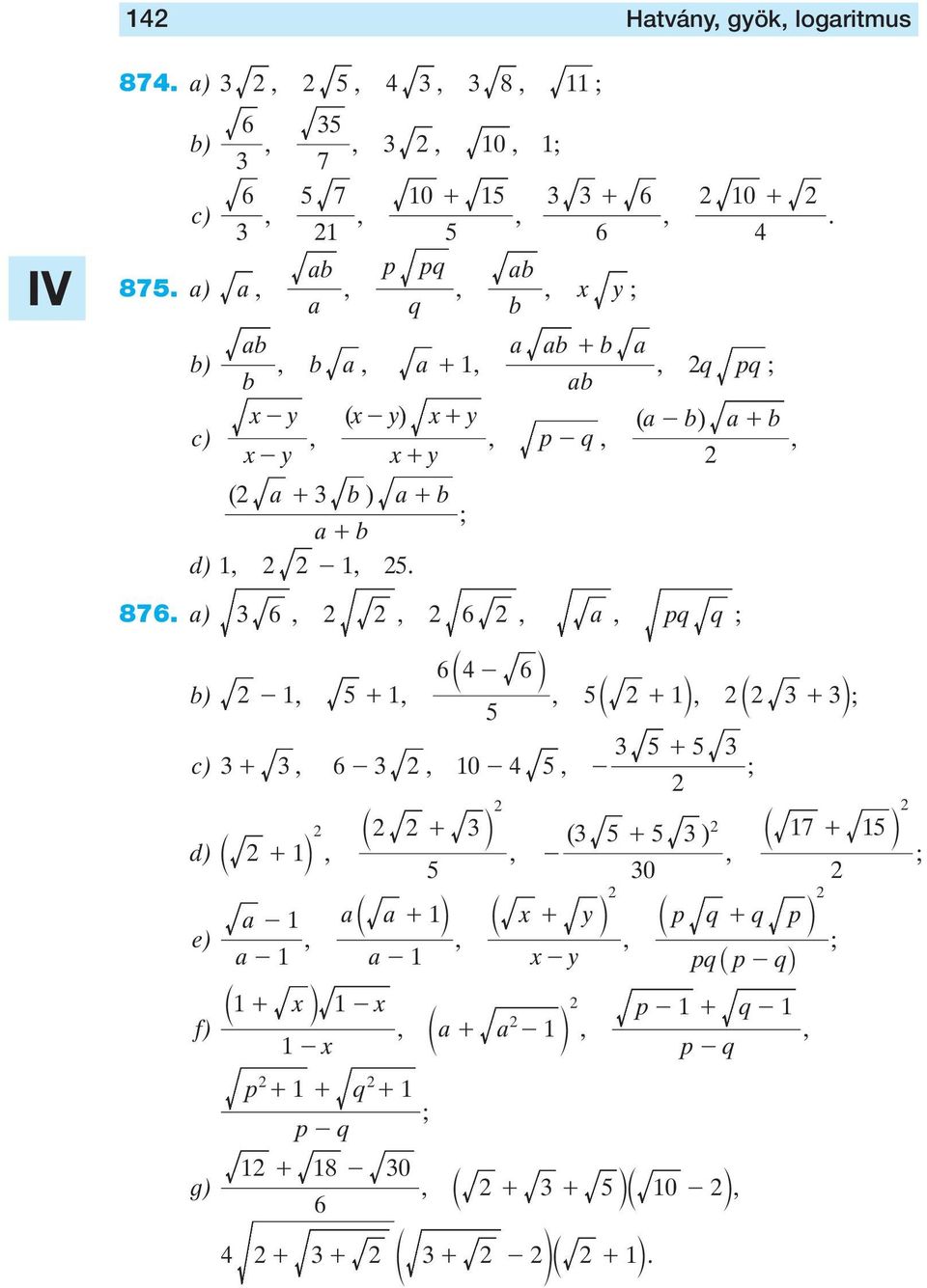 l e) + l + l -- - + l + l + - ( + ) - 0 + l - + l - f) c+ - m -