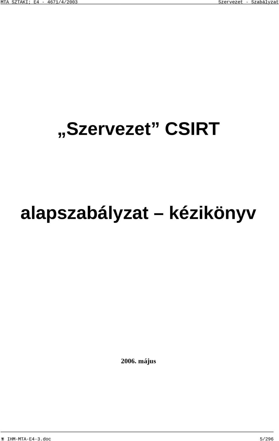 alapszabályzat kézikönyv