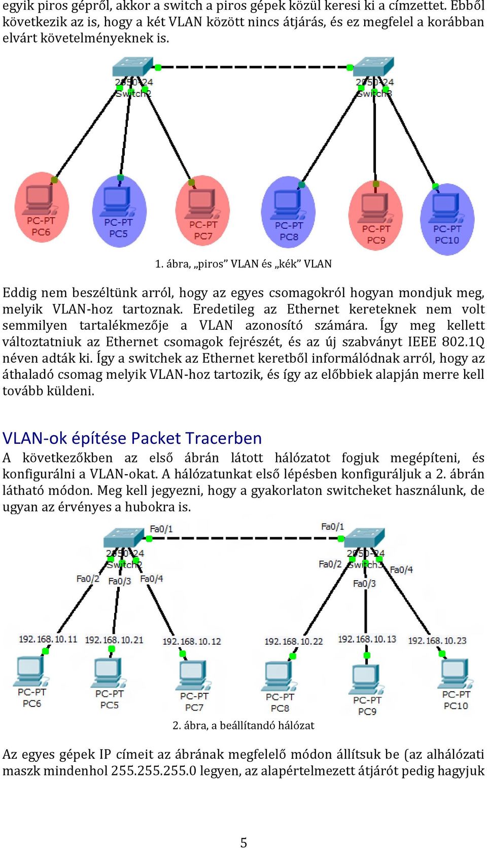 Eredetileg az Ethernet kereteknek nem volt semmilyen tartalékmezője a VLAN azonosító számára. Így meg kellett változtatniuk az Ethernet csomagok fejrészét, és az új szabványt IEEE 802.