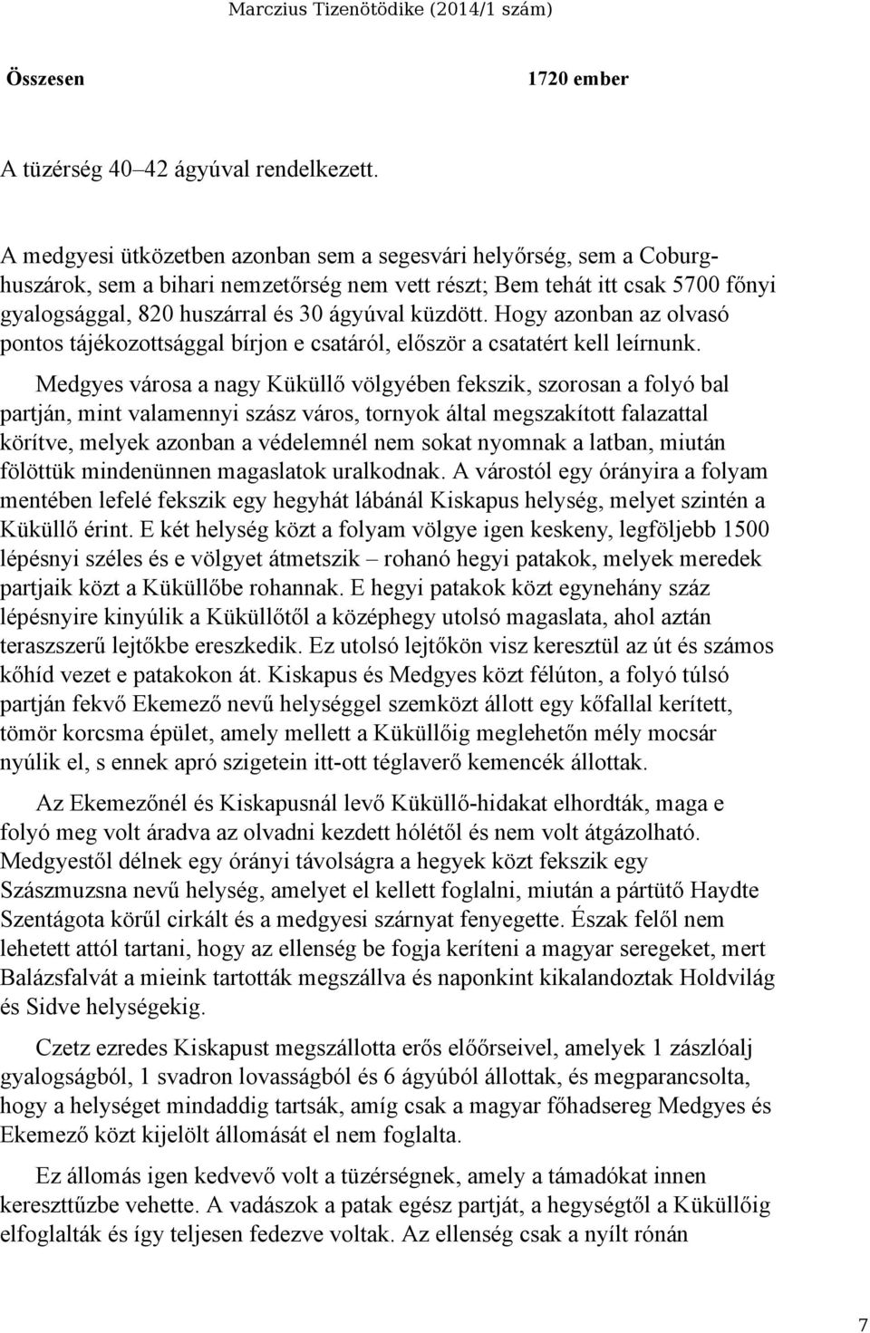 Hogy azonban az olvasó pontos tájékozottsággal bírjon e csatáról, először a csatatért kell leírnunk.