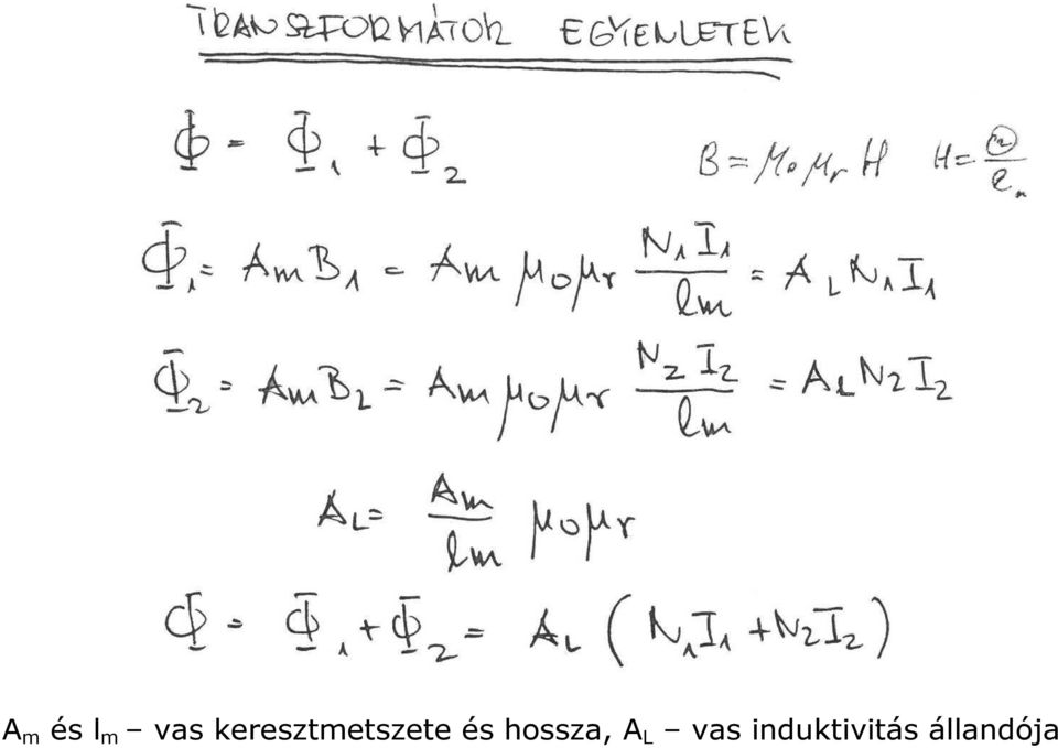 és hossza, A L