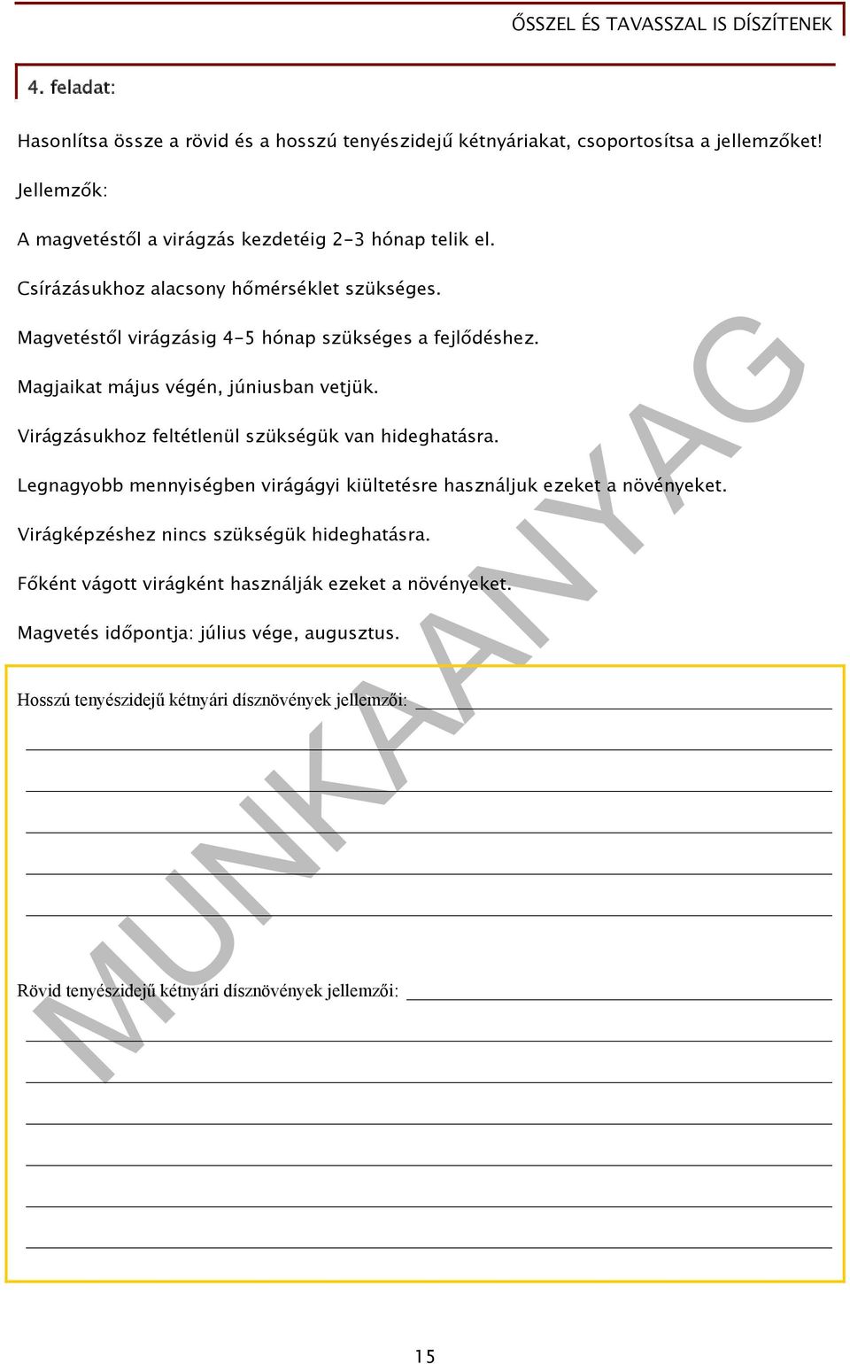 Virágzásukhoz feltétlenül szükségük van hideghatásra. Legnagyobb mennyiségben virágágyi kiültetésre használjuk ezeket a növényeket.