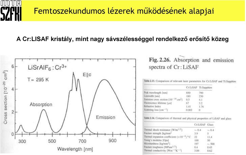 Cr:LISAF kristály, mint nagy