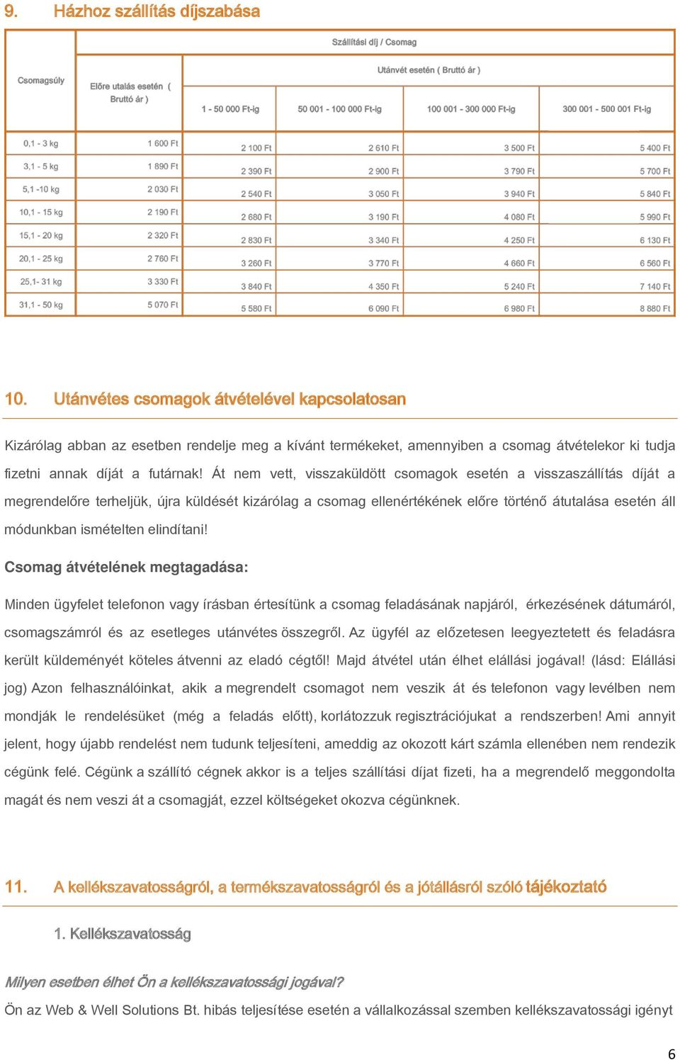 Át nem vett, visszaküldött csomagok esetén a visszaszállítás díját a megrendelőre terheljük, újra küldését kizárólag a csomag ellenértékének előre történő átutalása esetén áll módunkban ismételten