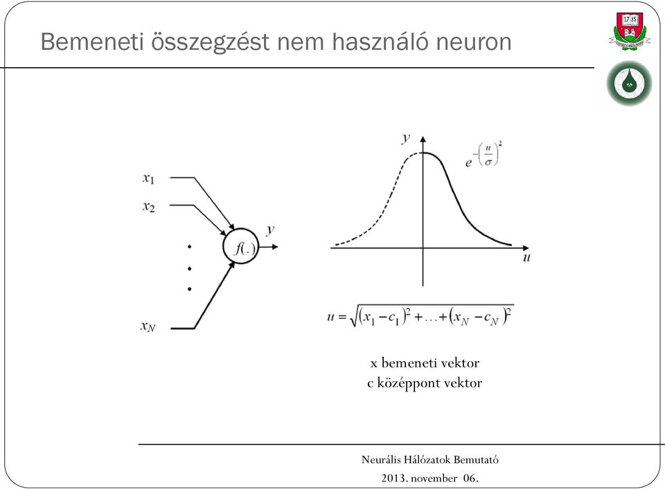 x bemeneti vektor c