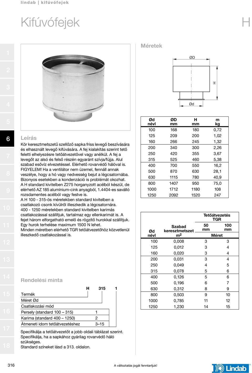 a a ventilátor nem üzemel, fennáll annak veszélye, hogy a hó vagy nedvesség bejut a légcsatornába. Bizonyos esetekben a kondenzáció is problémát okozhat.