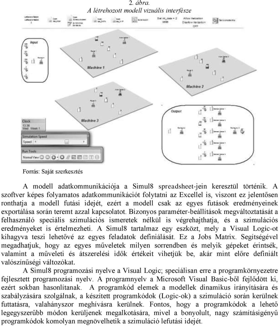 teremt azzal kapcsolatot. Bizonyos paraméter-beállítások megváltoztatását a felhasználó speciális szimulációs ismeretek nélkül is végrehajthatja, és a szimulációs eredményeket is értelmezheti.