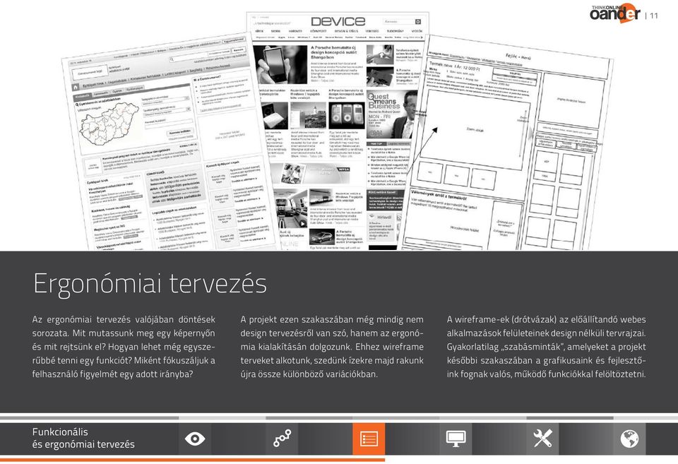 Ehhez wireframe terveket alkotunk, szedünk ízekre majd rakunk újra össze különböző variációkban.