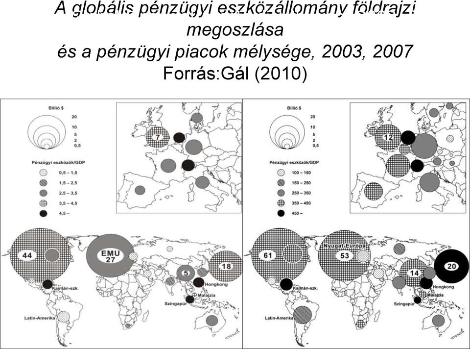 mélysége, 2003, 2007 Forrás:Gál (2010)