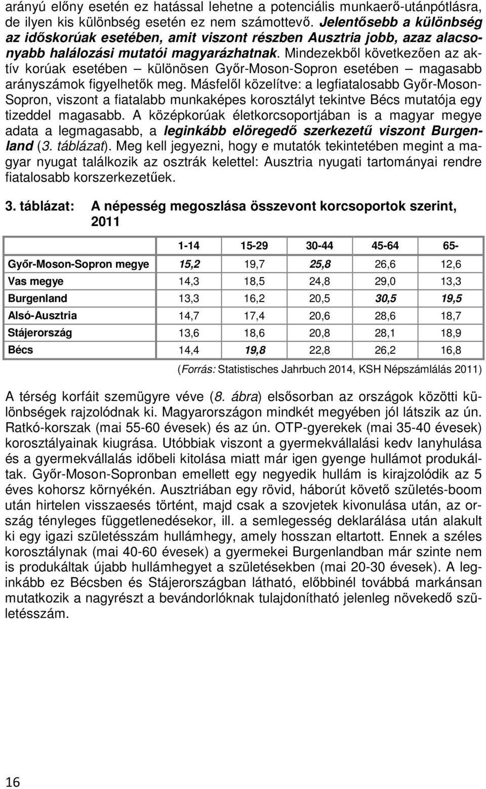 Mindezekből következően az aktív korúak esetében különösen Győr-Moson-Sopron esetében magasabb arányszámok figyelhetők meg.