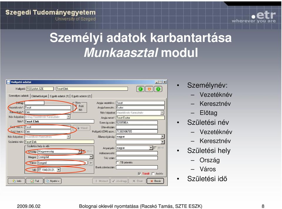 Vezetéknév Keresztnév Születési hely Ország Város