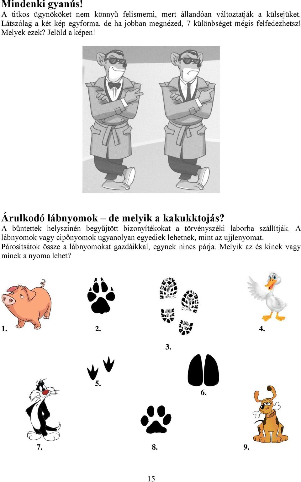 Árulkodó lábnyomok de melyik a kakukktojás? A bűntettek helyszínén begyűjtött bizonyítékokat a törvényszéki laborba szállítják.