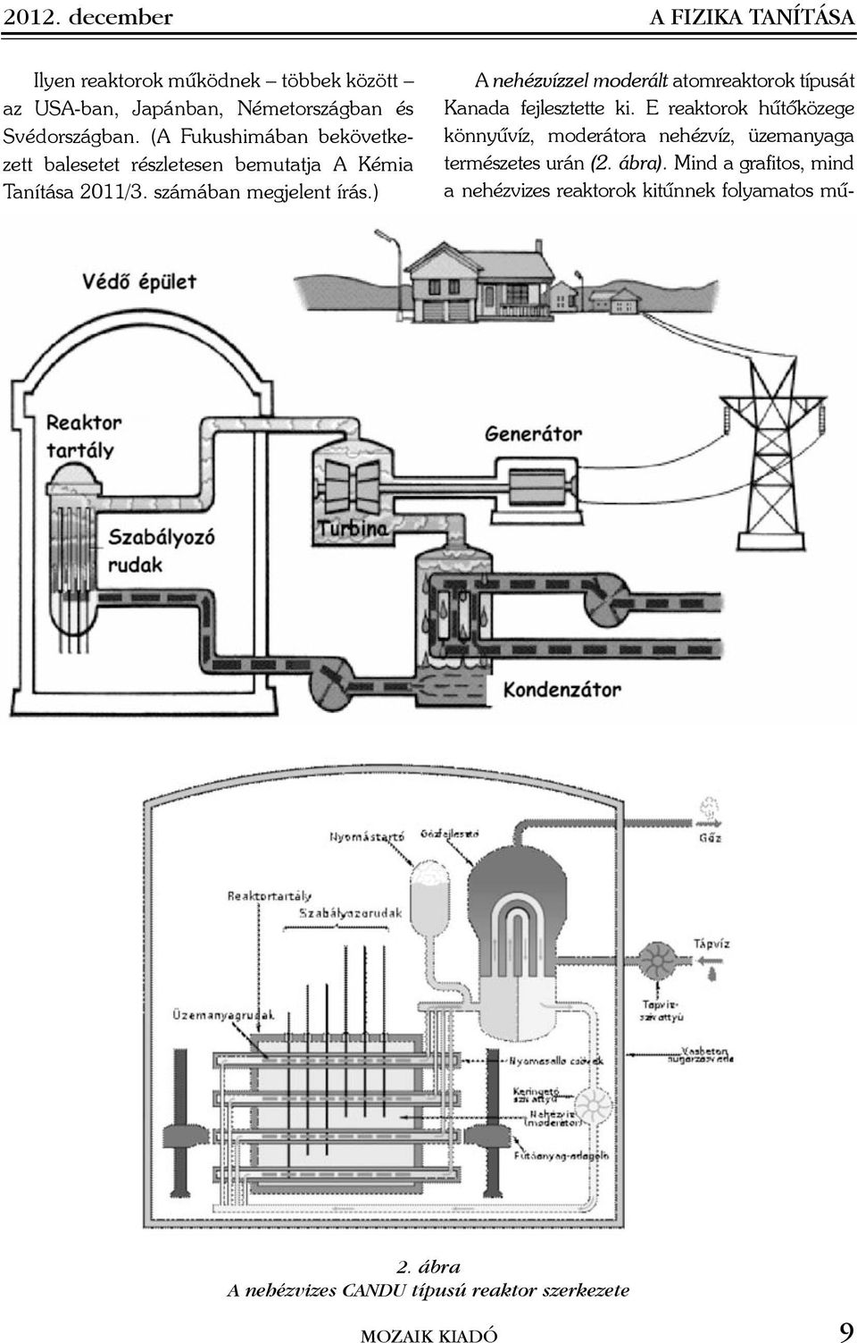 ) A nehézvízzel moderált atomreaktorok típusát Kanada fejlesztette ki.