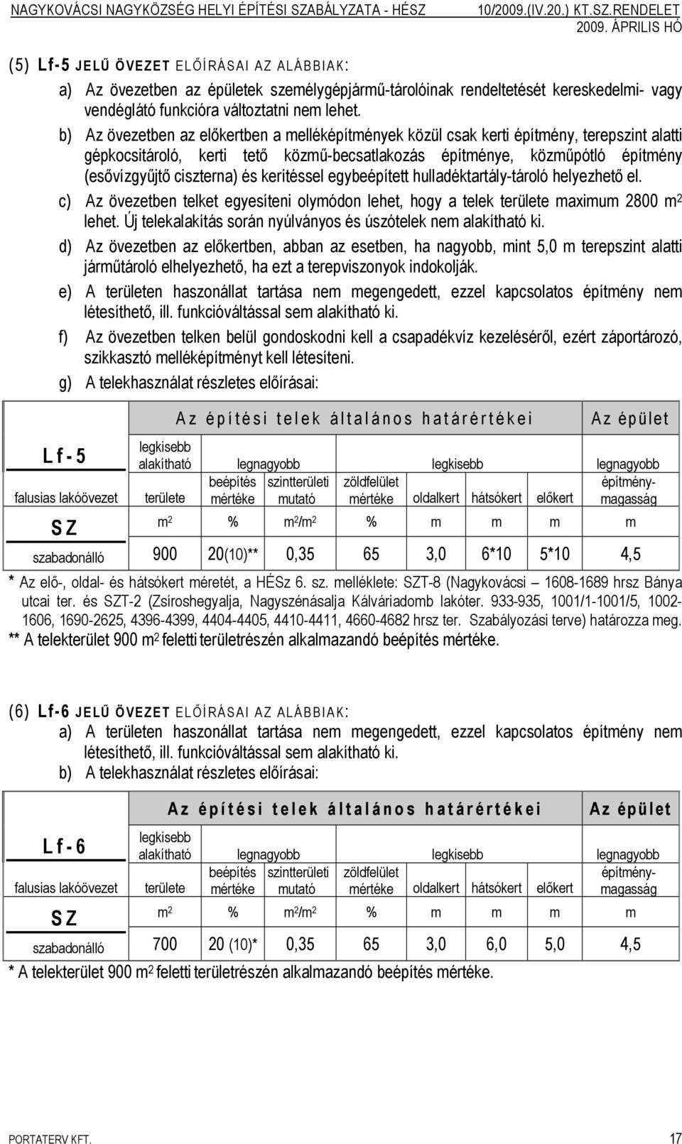 kerítéssel egybeépített hulladéktartály-tároló helyezhető el. c) Az övezetben telket egyesíteni olymódon lehet, hogy a telek területe maximum 2800 m 2 lehet.