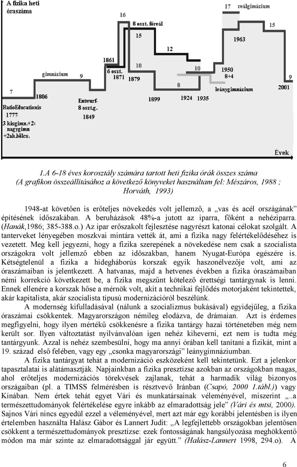 A tanterveket lényegében moszkvai mintára vették át, ami a fizika nagy felértékelődéséhez is vezetett.