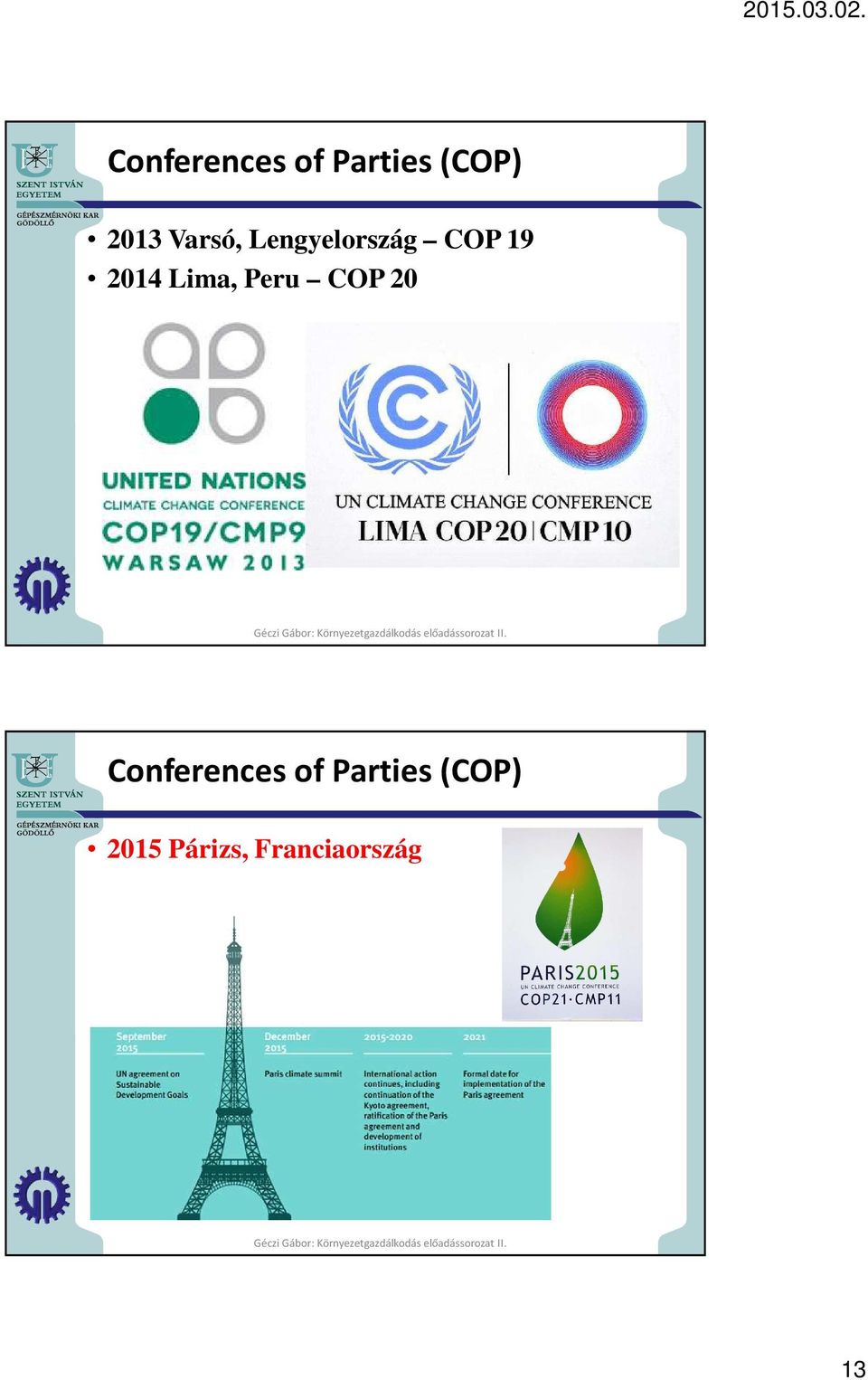 Lima, Peru COP 20 Conferencesof