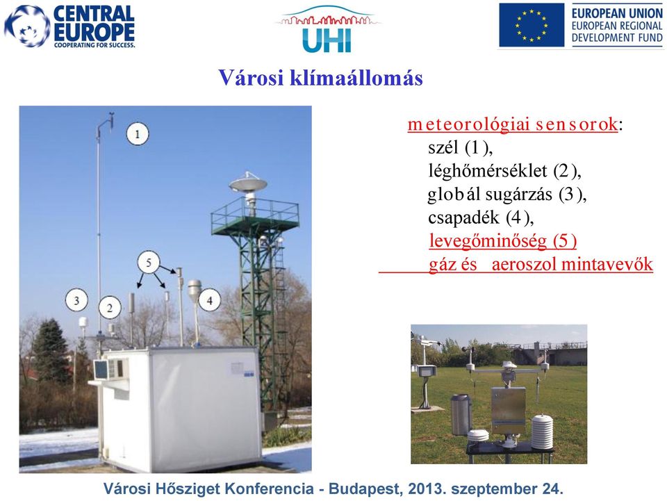 glob ál sugárzás (3), csapadék (4),