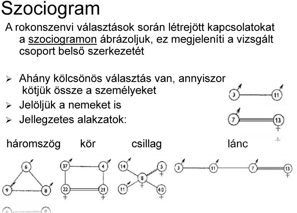 szerkezetét Ahány kölcsönös választás van, annyiszor kötjük össze a