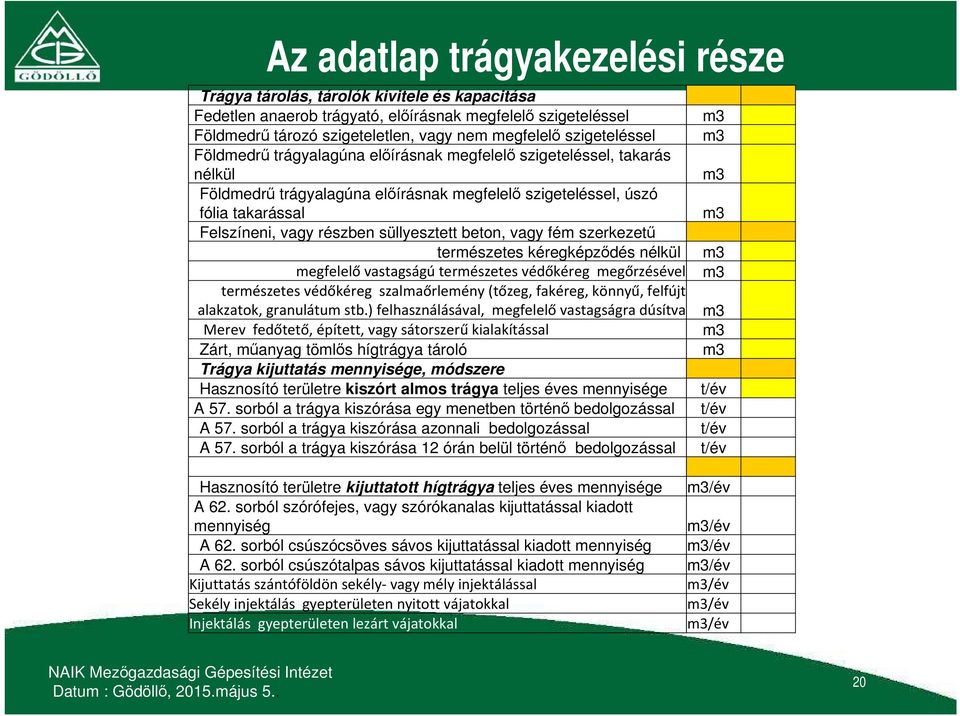 részben süllyesztett beton, vagy fém szerkezetű természetes kéregképződés nélkül m3 megfelelő vastagságú természetes védőkéreg megőrzésével m3 természetes védőkéreg szalmaőrlemény (tőzeg, fakéreg,