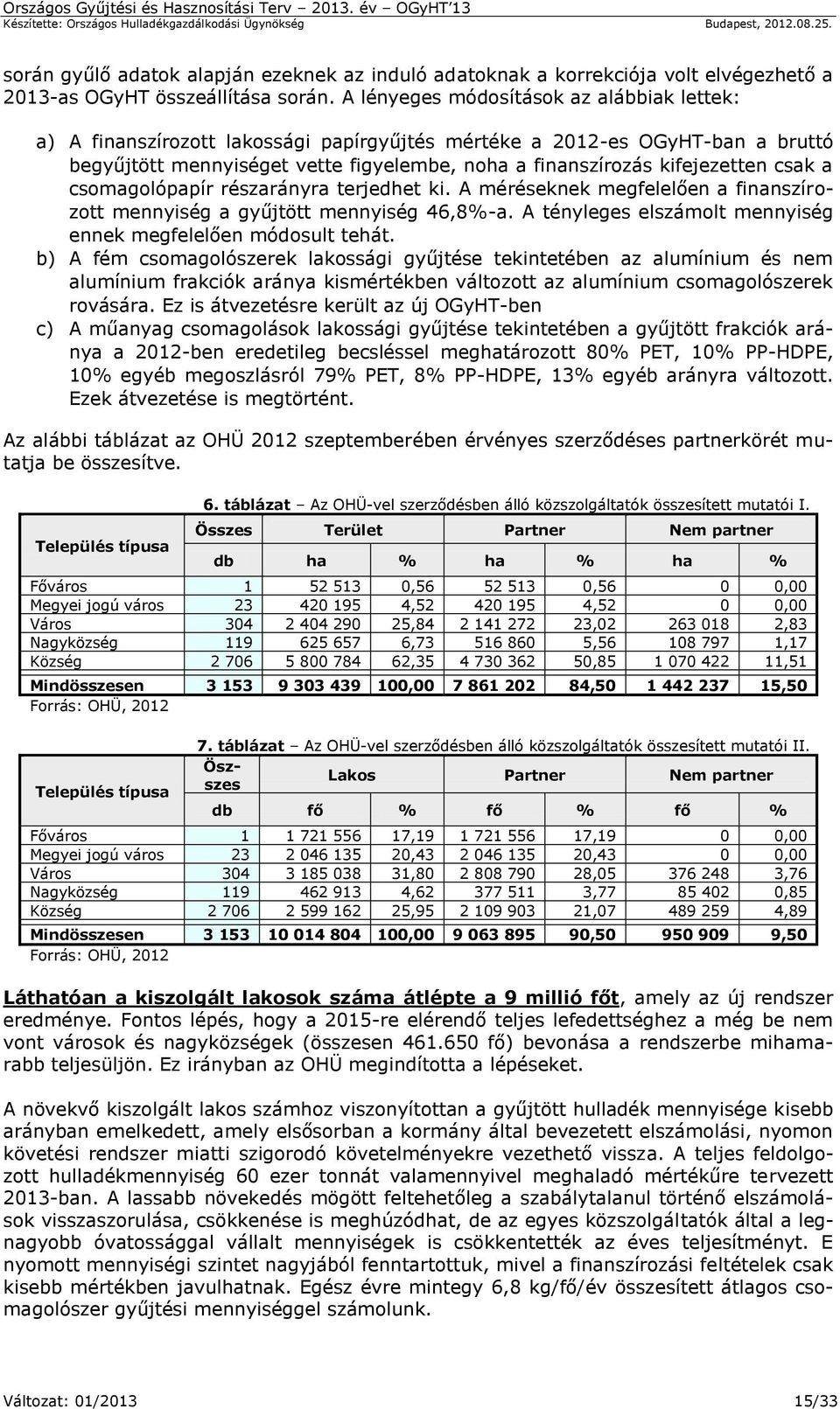 csak a csomagolópapír részarányra terjedhet ki. A méréseknek megfelelően a finanszírozott mennyiség a gyűjtött mennyiség 46,8%-a. A tényleges elszámolt mennyiség ennek megfelelően módosult tehát.