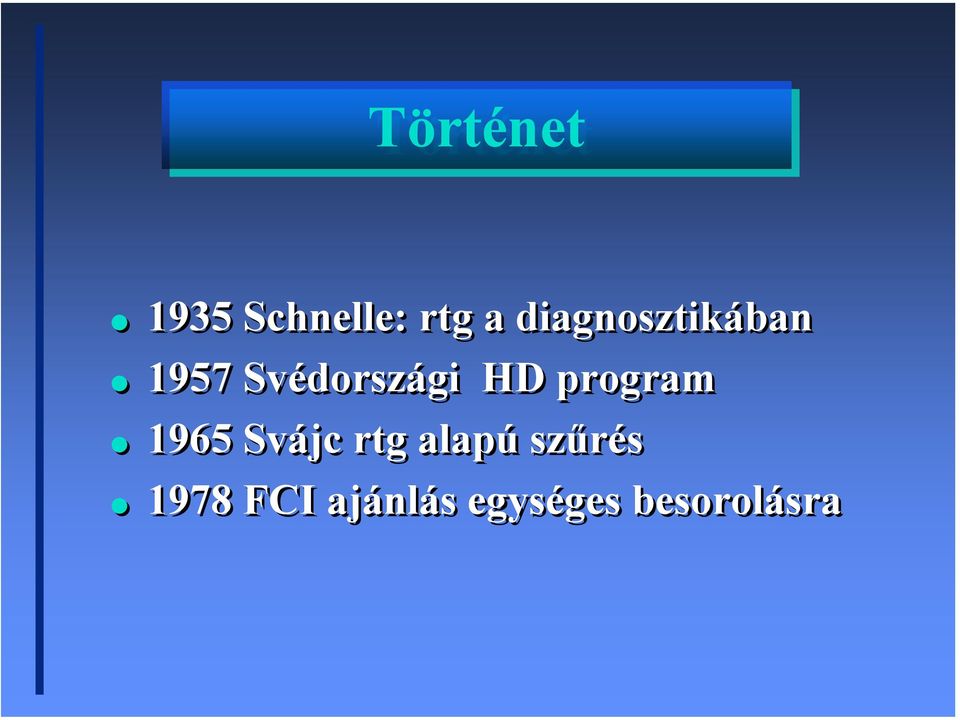 HD program 1965 Svájc rtg alapú