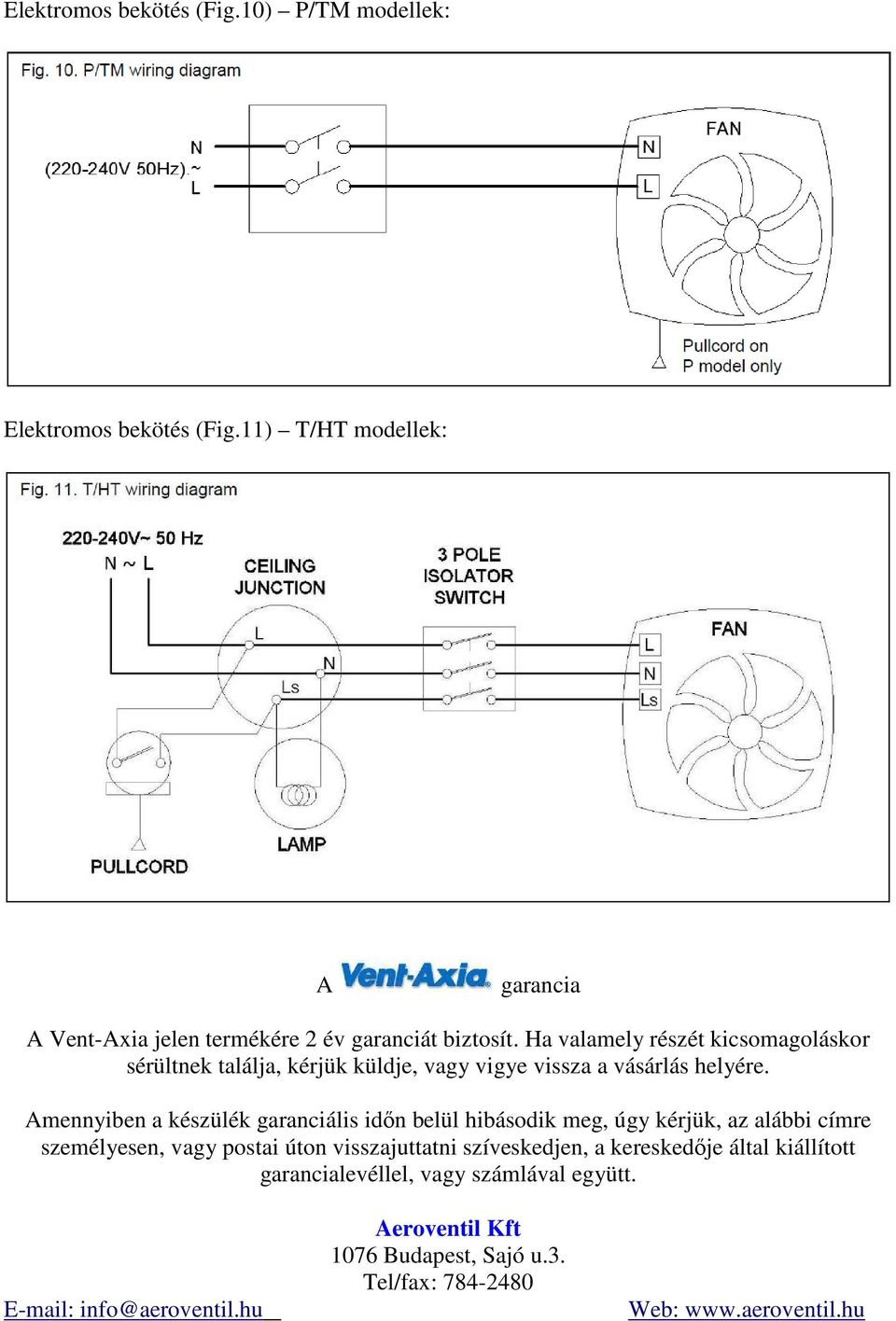 Ha valamely részét kicsomagoláskor sérültnek találja, kérjük küldje, vagy vigye vissza a vásárlás helyére.