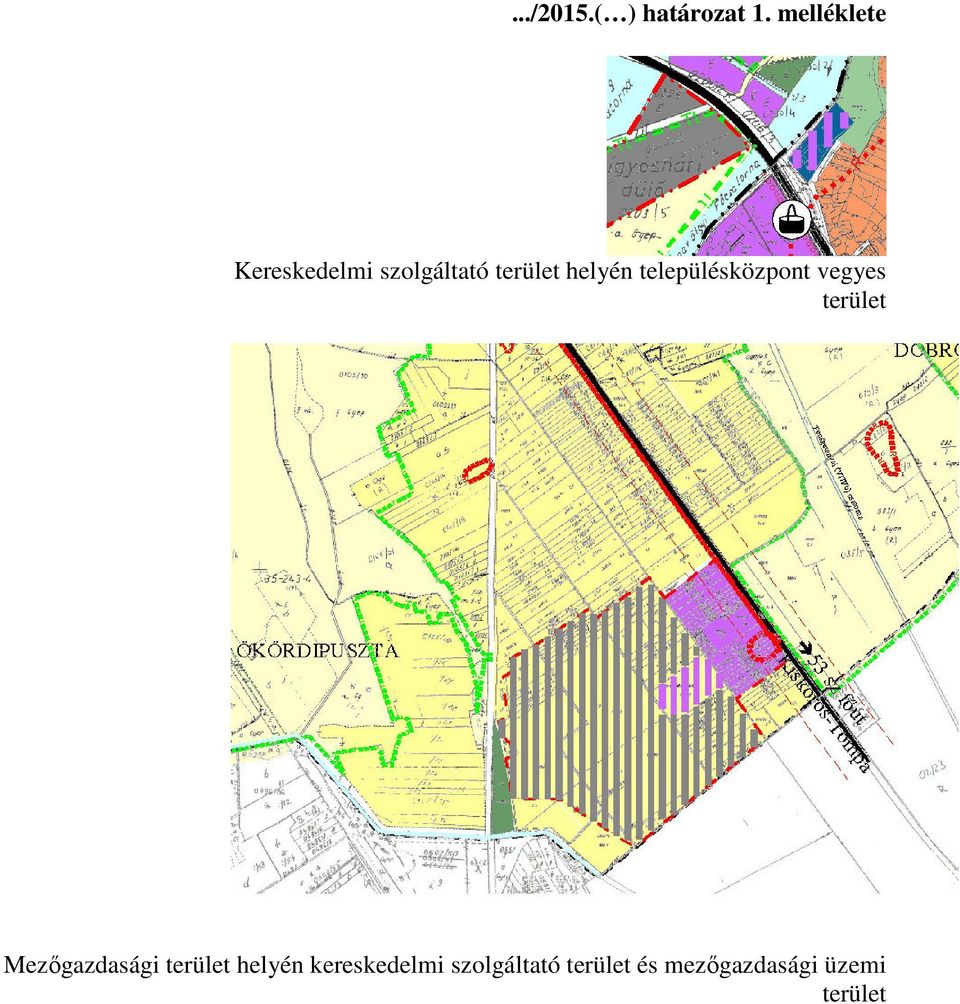 településközpont vegyes terület Mezőgazdasági