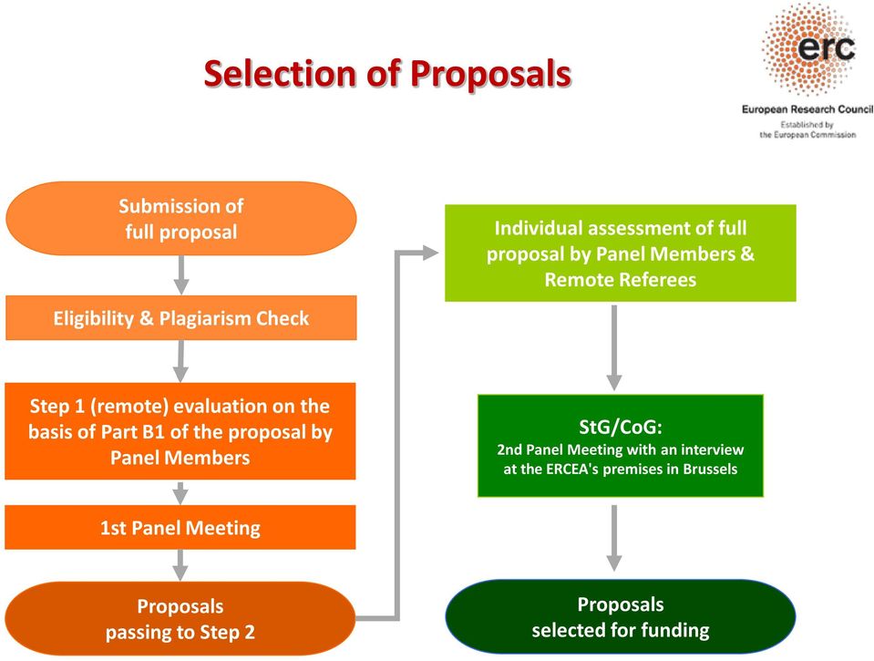basis of Part B1 of the proposal by Panel Members StG/CoG: 2nd Panel Meeting with an interview at