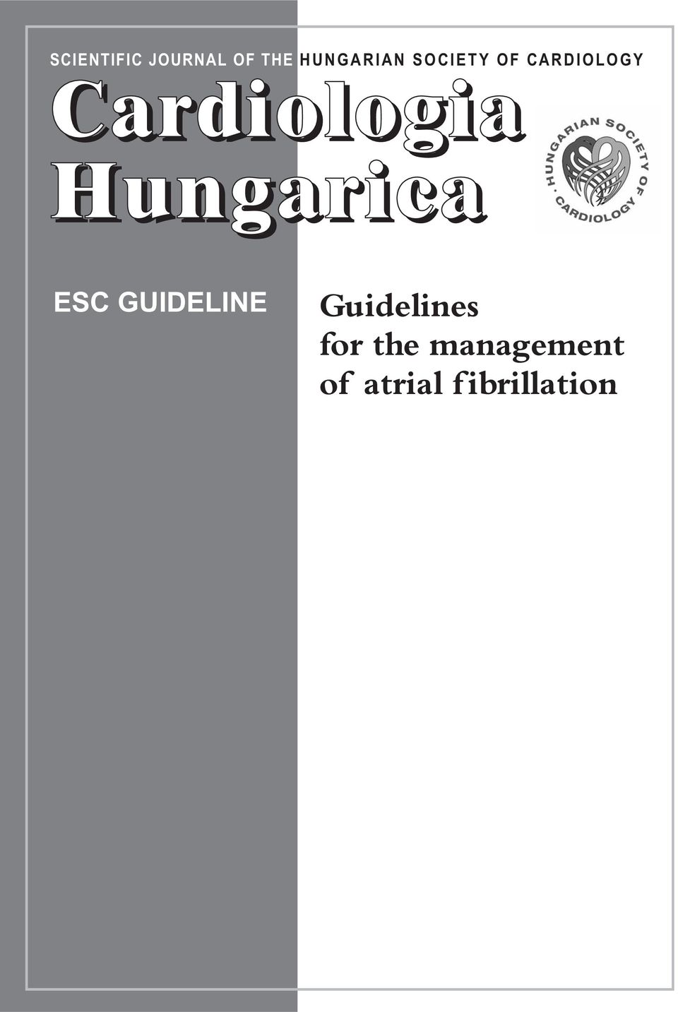 Crdiologi Hungric ESC GUIDELINE