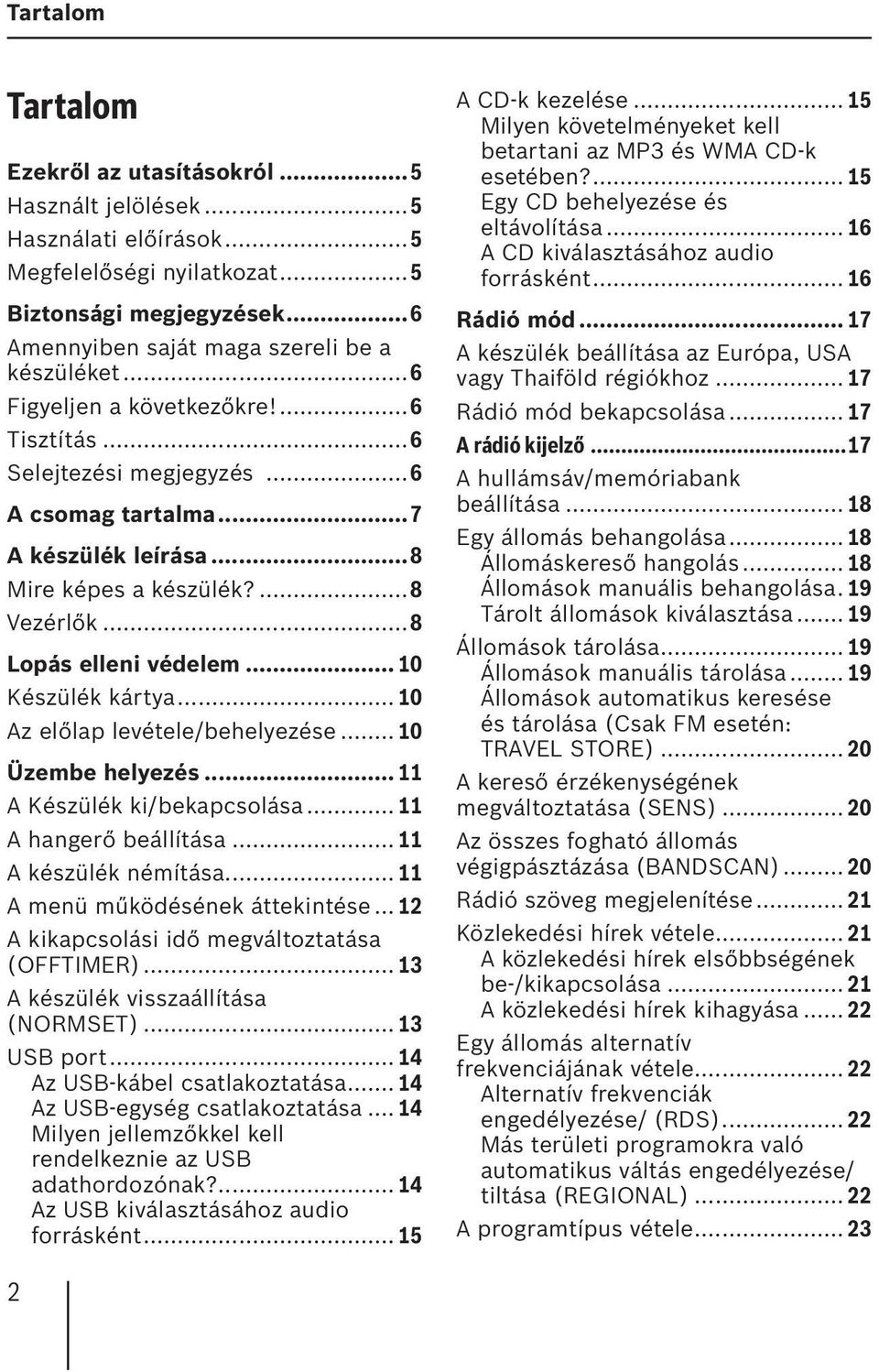 .. 10 Készülék kártya... 10 Az előlap levétele/behelyezése... 10 Üzembe helyezés... 11 A Készülék ki/bekapcsolása... 11 A hangerő beállítása... 11 A készülék némítása.