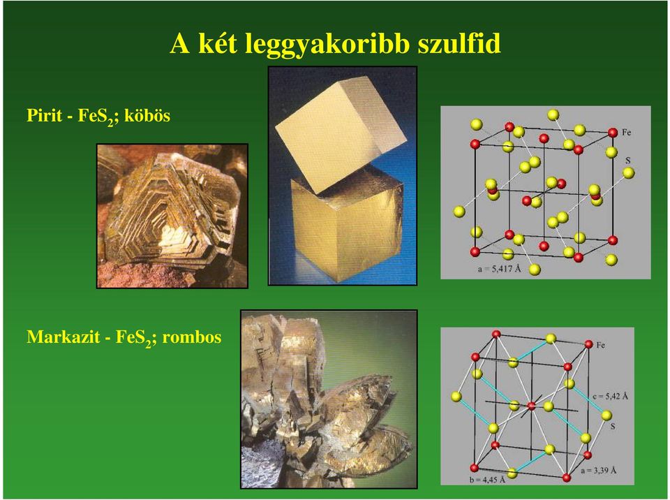 FeS 2 ; köbös