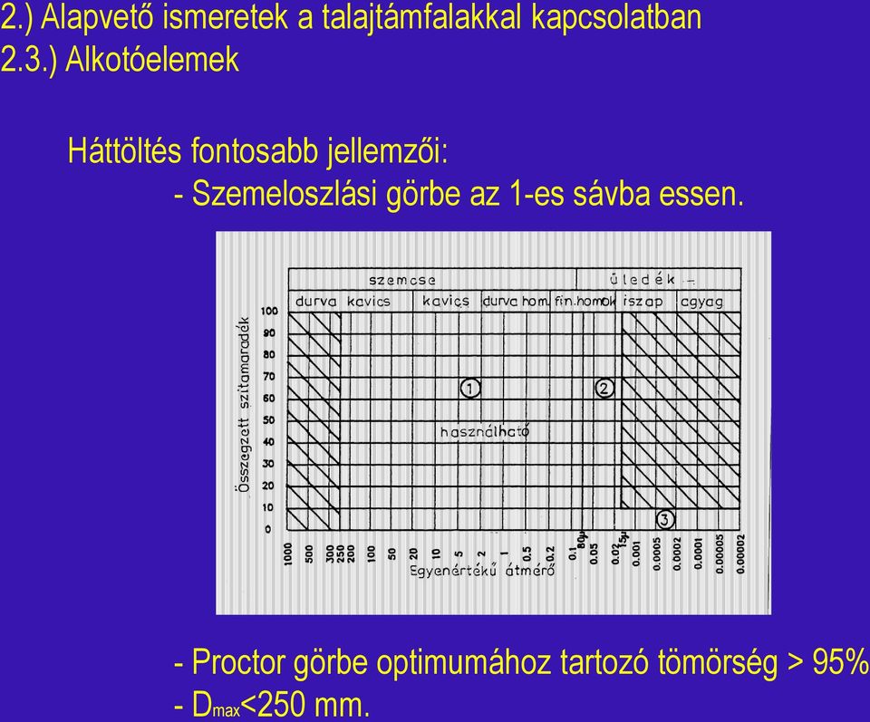 ) Alkotóelemek Háttöltés fontosabb jellemzői: -