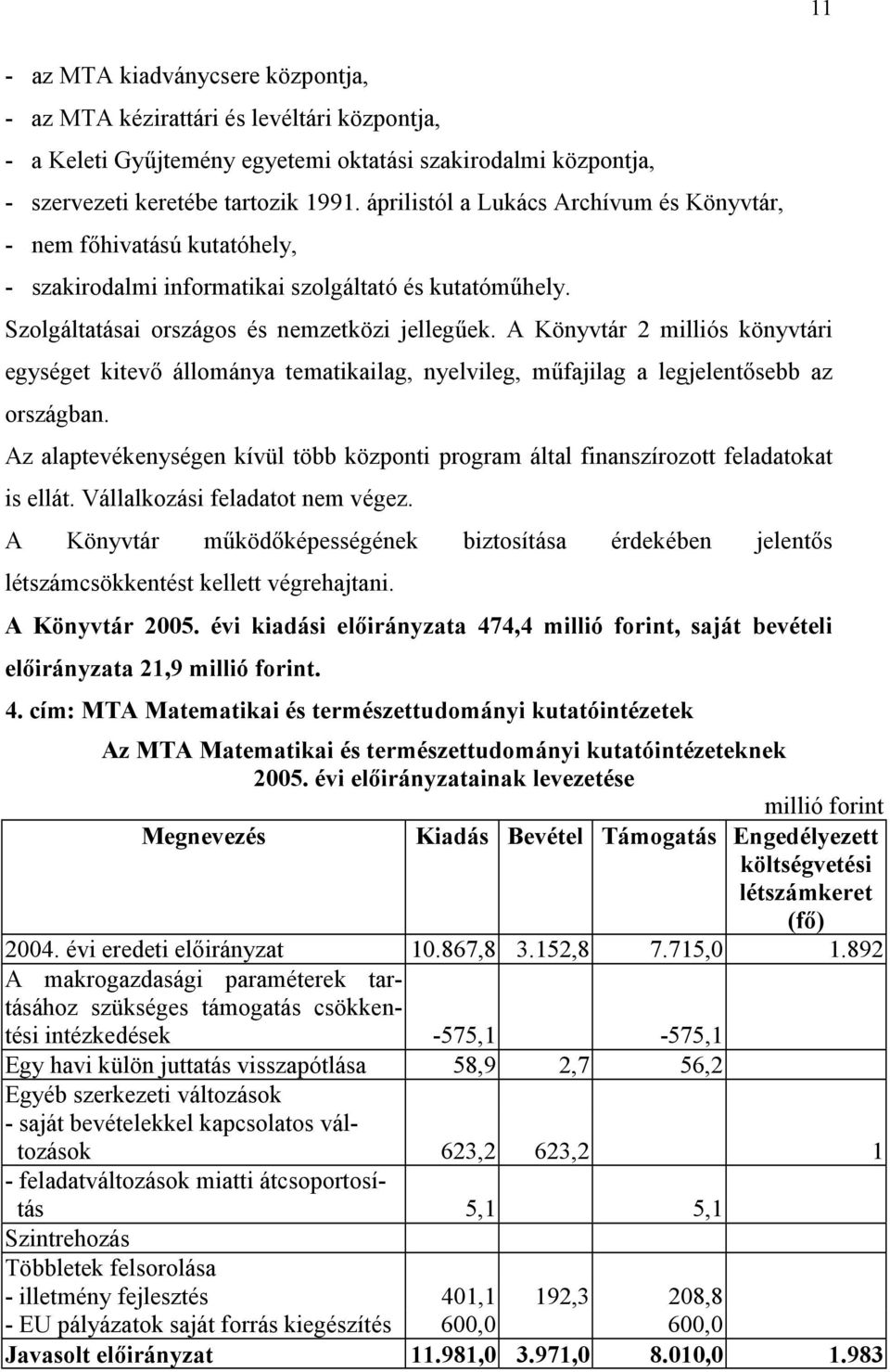 A Könyvtár 2 milliós könyvtári egységet kitevő állománya tematikailag, nyelvileg, műfajilag a legjelentősebb az országban.