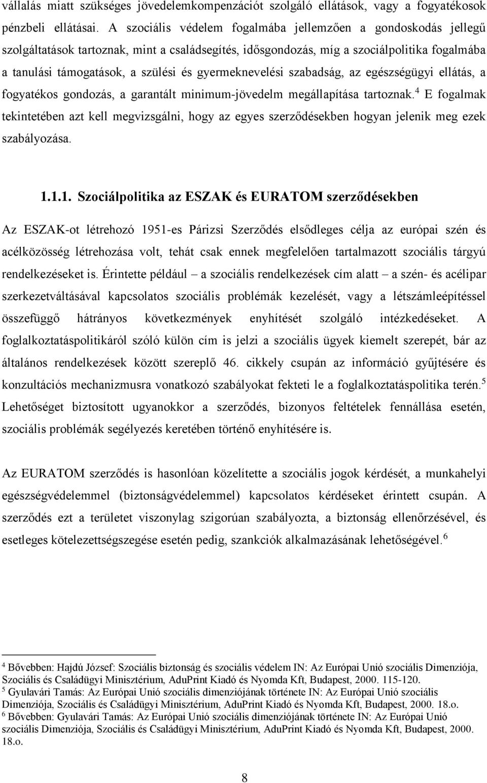 gyermeknevelési szabadság, az egészségügyi ellátás, a fogyatékos gondozás, a garantált minimum-jövedelm megállapítása tartoznak.