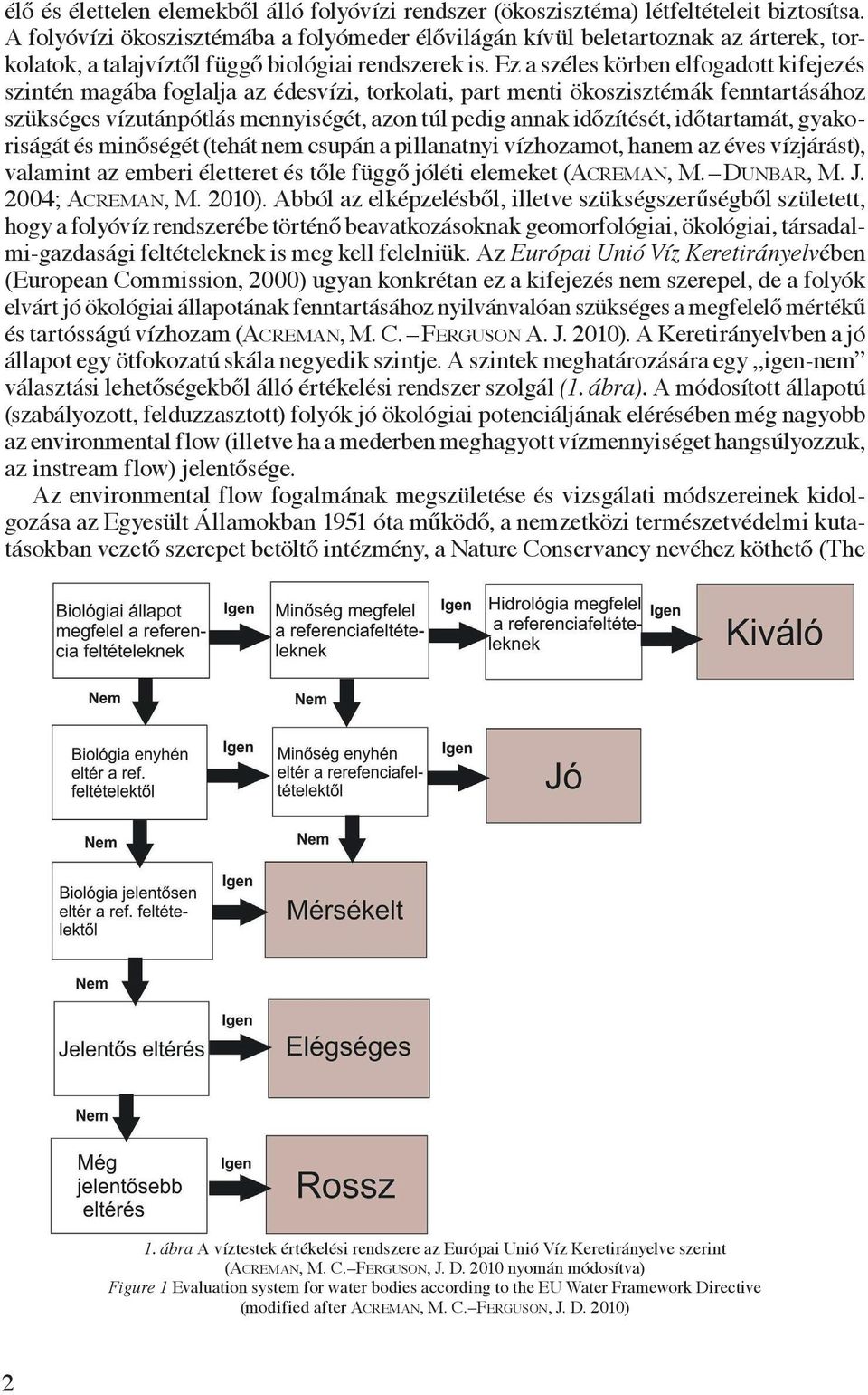 Ez a széles körben elfogadott kifejezés szintén magába foglalja az édesvízi, torkolati, part menti ökoszisztémák fenntartásához szükséges vízutánpótlás mennyiségét, azon túl pedig annak időzítését,